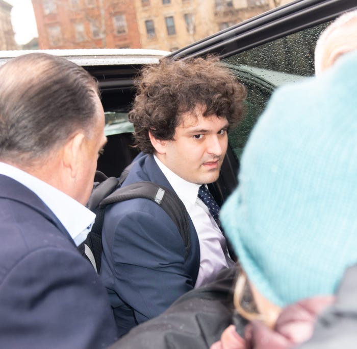 FTX founder Sam Bankman-Fried arrives at Manhattan federal court on January 3