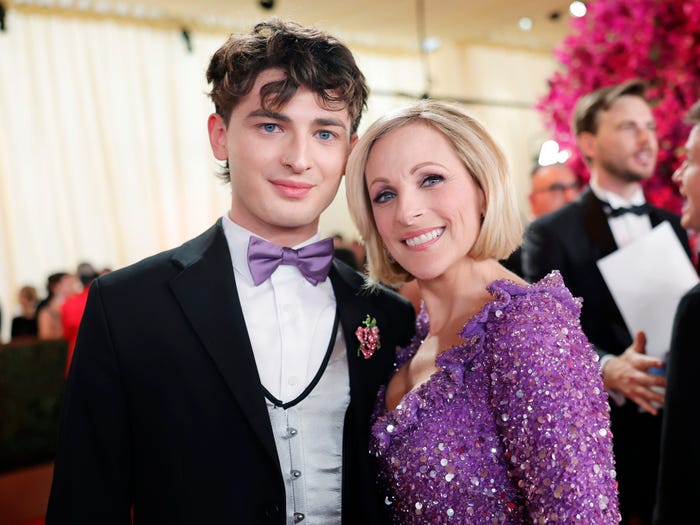 Marlee Matlin smiles with her son Tyler Daniel Grandalski.