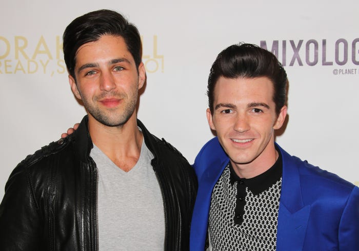 Josh Peck and Drake Bell in April 2014.