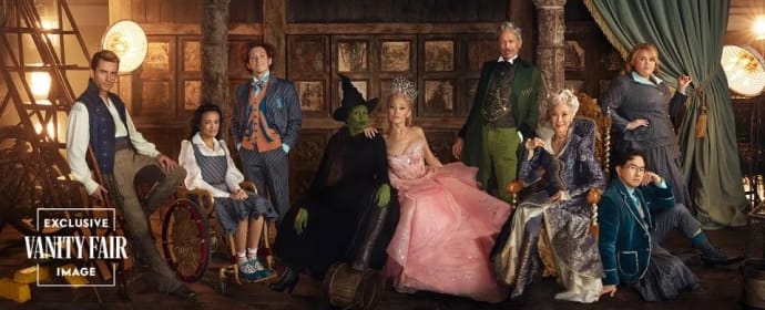 Vanity Fair's exclusive cover with the cast of Wicked