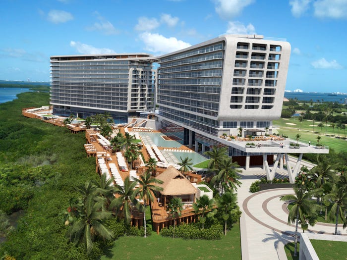 rendering of Hyatt Vivid hotel in Cancun