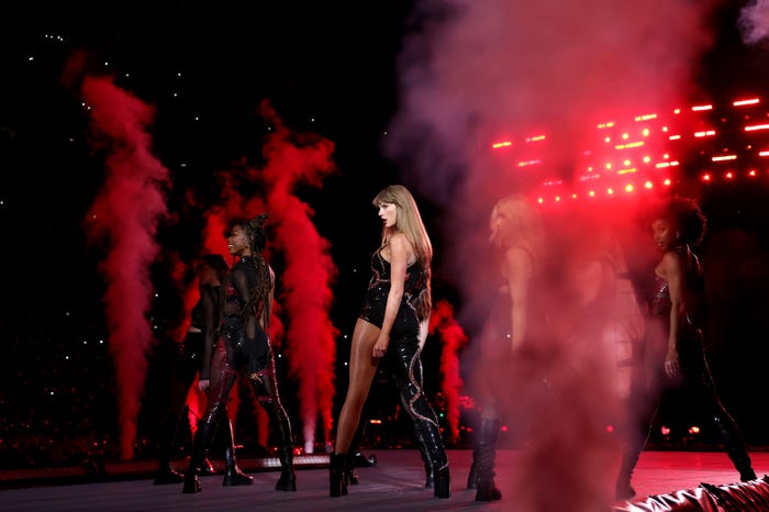Taylor Swift performs during her Eras Tour.