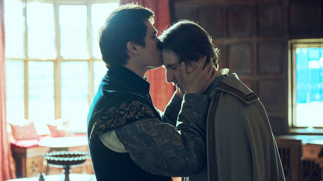 A photo including Nicholas Galitzine and Tom Victor in the series Mary & George on Starz