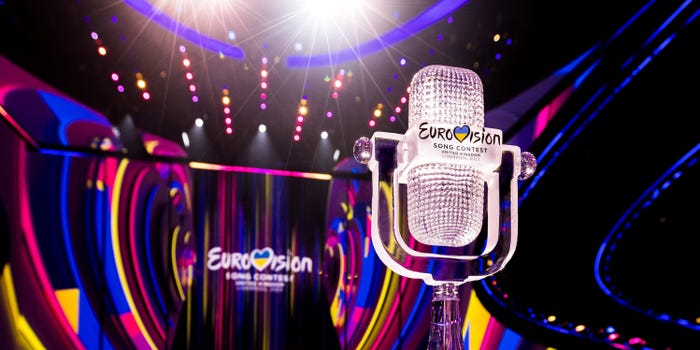 The Eurovision Song Contest 2023 trophy.