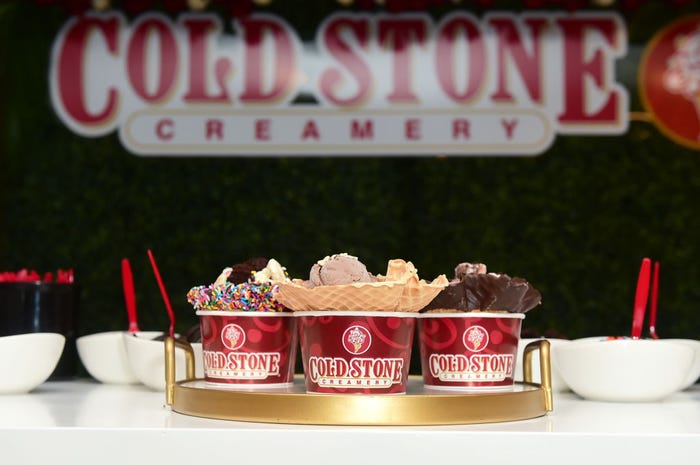 Ice cream is served during Cold Stone Creamery at the Critics Choice Awards 2023 at Fairmont Century Plaza on January 15, 2023 in Los Angeles, California.