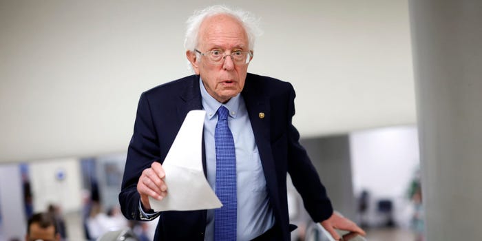 Sen. Bernie Sanders at the Capitol last month.