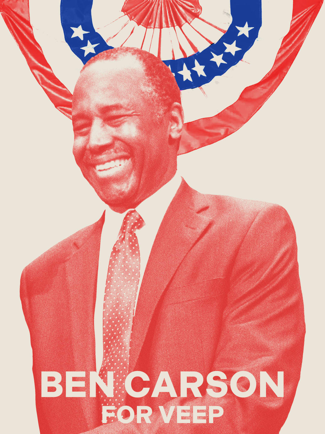 Vice Presidential campaign poster featuring Ben Carson