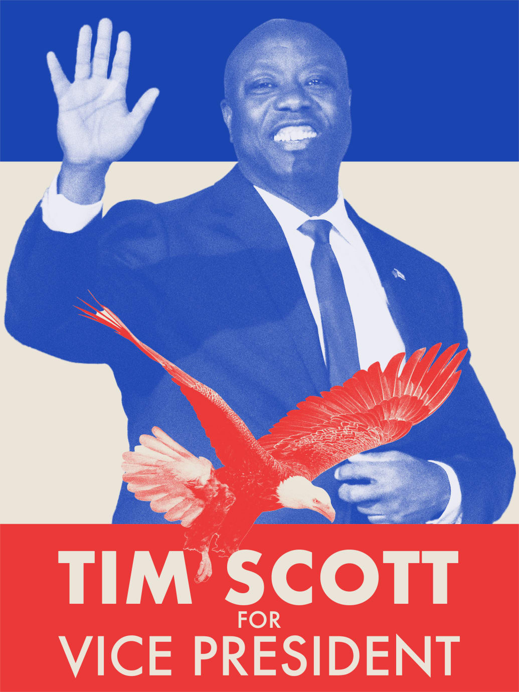 Vice Presidential campaign poster featuring Tim Scott