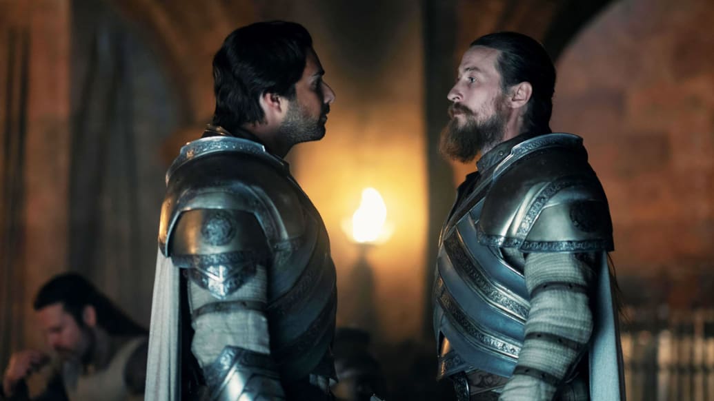 A photo including Fabien Frankel and Luke Tittensor in the series House of the Dragon on HBO