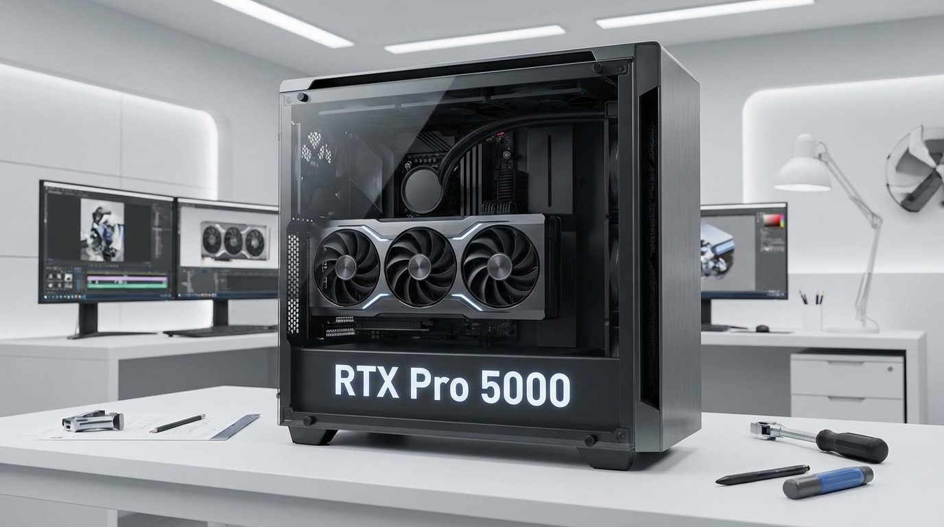 Nvidia Launches 72GB RTX Pro 5000 Blackwell GPU for Professional Workstations