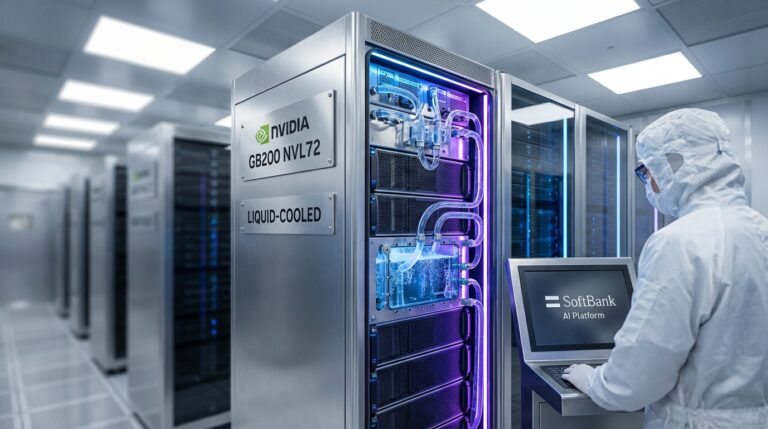 Softbank Launches Ai Computing Platform Featuring Liquid-Cooled Nvidia Gb200 Nvl72